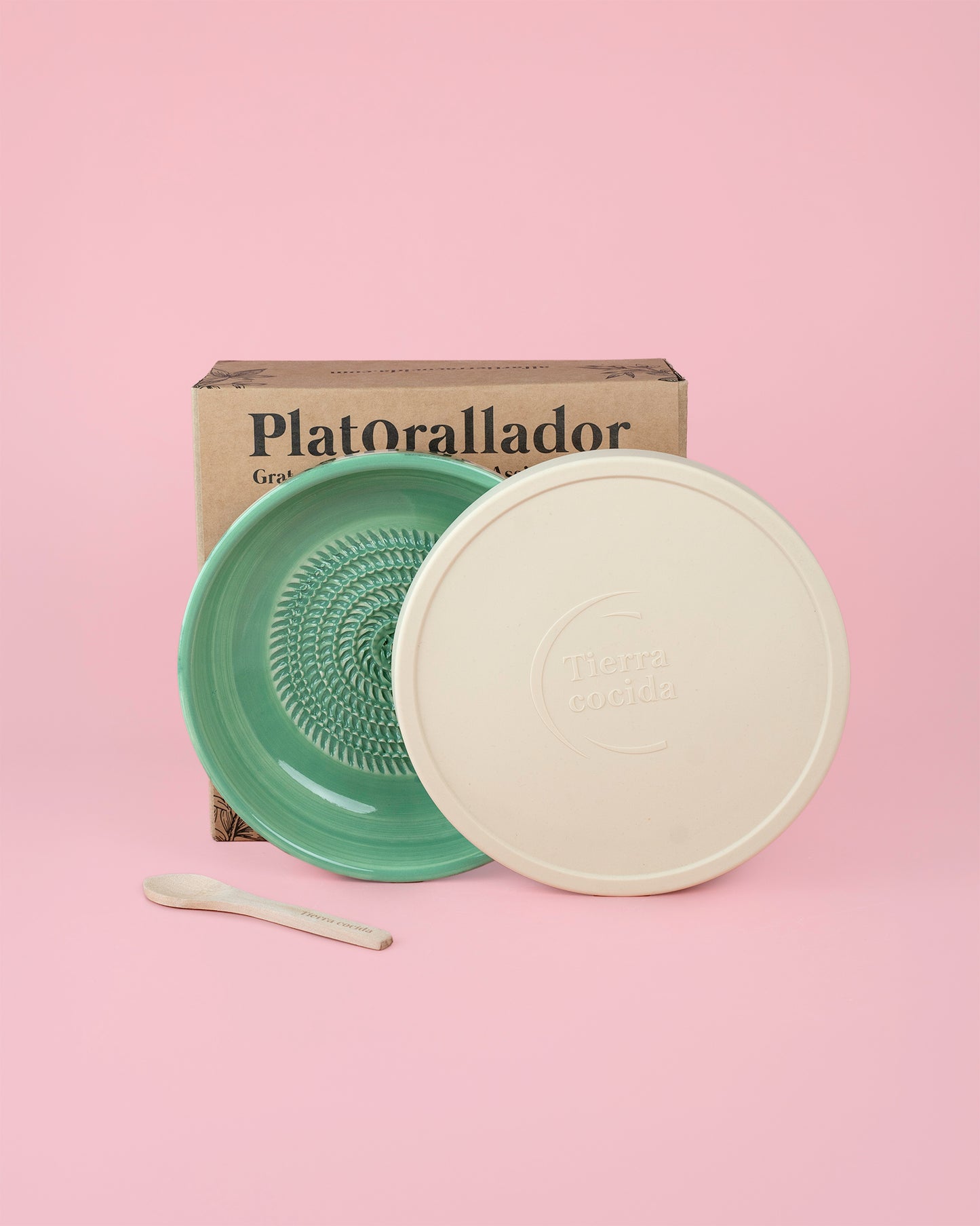 Set Plato Rallador Cerámica 3 en 1