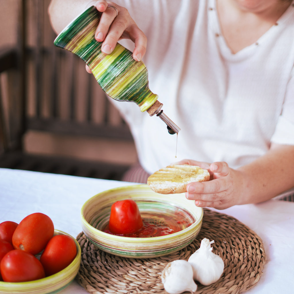 Desayuno saludable con cerámica