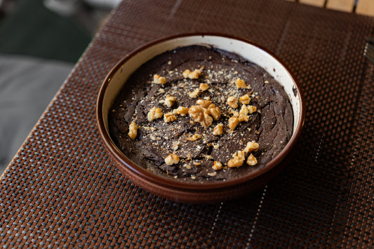 Brownie casero de boniato y doble chocolate