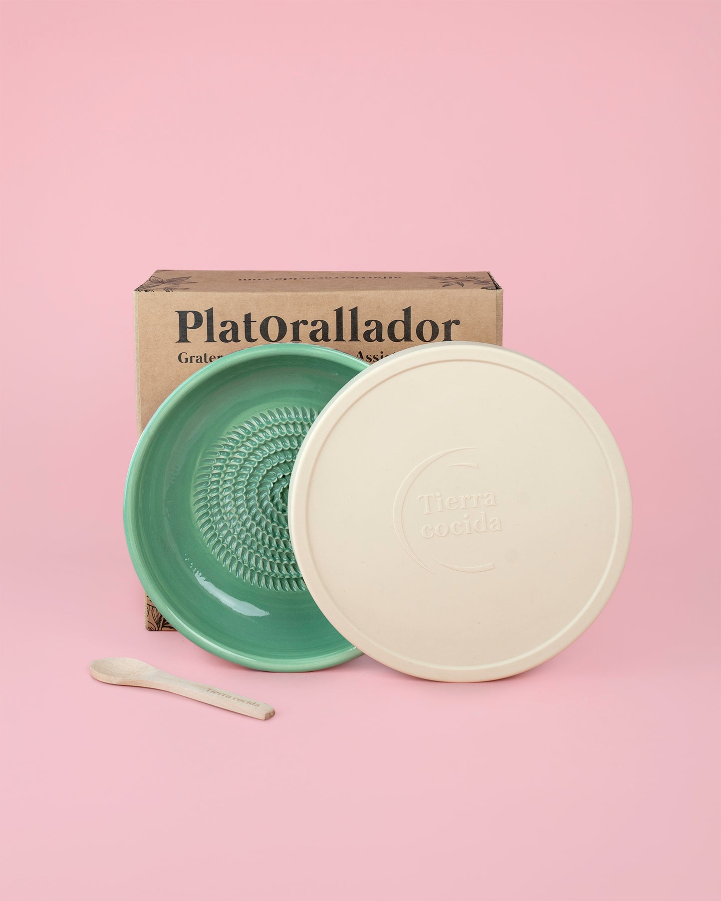 Set Plato Rallador Cerámica 3 en 1