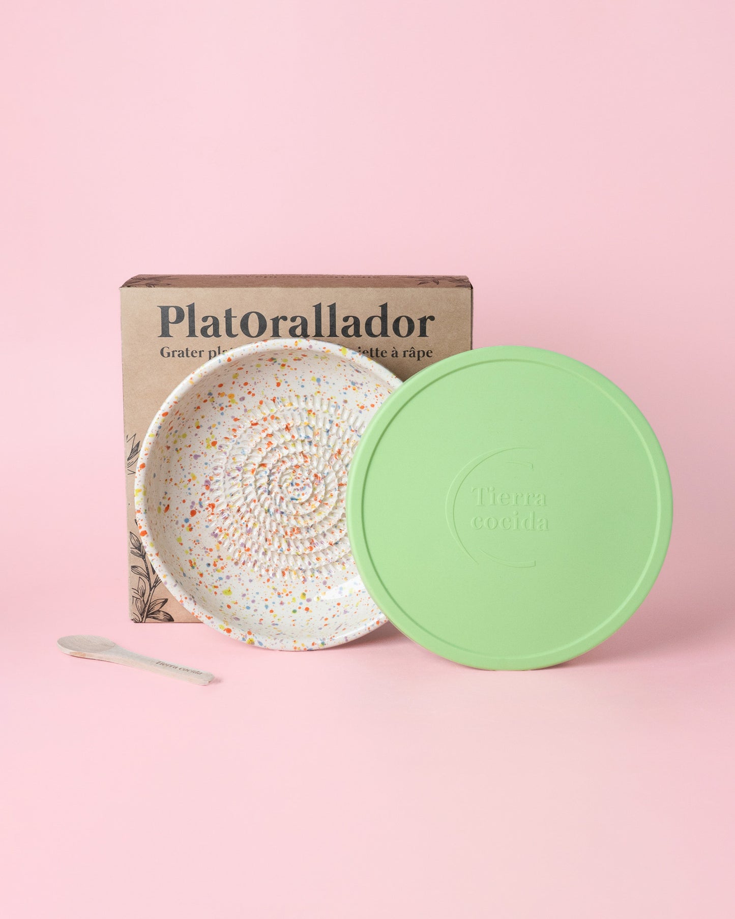 Set Plato Rallador Cerámica 3 en 1