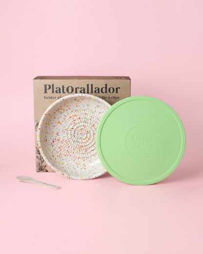 Set Plato Rallador Cerámica 3 en 1