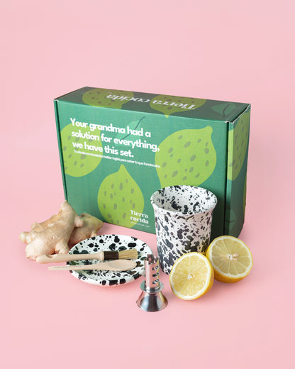 SET PARA INFUSIÓN JENGIBRE Y LIMÓN
