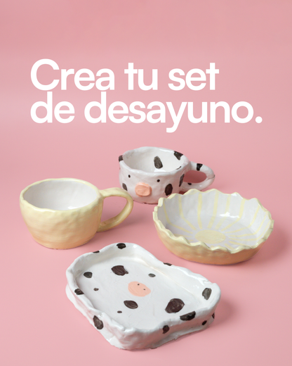 TALLER CERÁMICA SET DE DESAYUNO 17 DE ENERO